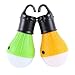 BeMall Tent Camping Lamp Party Night Light Lantern Outdoor Waterproof Emergency Bulb by 3 AAA Battery for Hiking ,Sailboats, Cockpit, Outages (1 Pair, Green & Yellow)