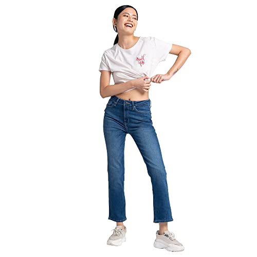 Image of Spykar Women's High Rise Regular Fit Jeans