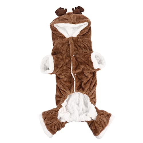 Disfraz navideño para perro talla L en coral fleece