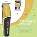 Turbo Power Forma Trimmer, Magnetic Motor Technology, Easier Cleaning, Charging Stand, Quietest Performance, Adjustable Black Diamond DLC Blade, Gold