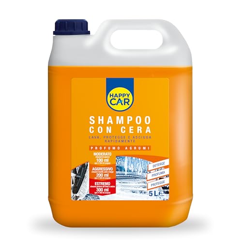 Happy Car Shampoo e Cera Auto 5l