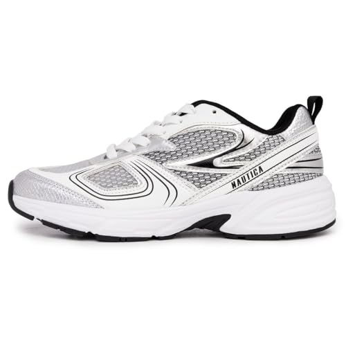 Nautica Women’s Athletic Running Sneakers – Lightweight Breathable Mesh Walking Shoes with Cushioned EVA Midsole & Durable Rubber Outsole2
