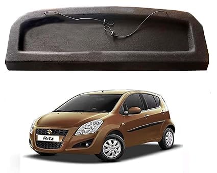 Car Parcel Tray Luggage Organizer compatible with Ritz, Black, Vehicle Specific Fit, Rear Position, Complete Kit with Installation Hardware-image-38