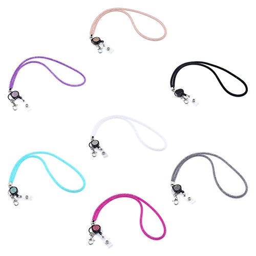 Id Card Lanyard, Savori 32.9" Crystal Id Card Holder With Strap - 7 Pack #TOP6
