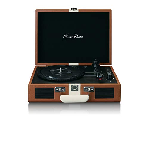Classic Phono by Lenco TT-120 Platine à Disque avec Batterie intégrée Bluetooth 33, 45, 78 RPM – Entraînement par… - Les Beatles, Paul McCartney, John Lennon, RIngo Starr, George Harrison Classic Phono by Lenco TT-120 Platine à Disque avec Batterie intégrée Bluetooth 33, 45, 78 RPM - Entraînement par… – Image 4