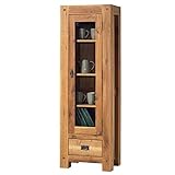 Hauteur: 180 cm Largeur: 59 cm Profondeur: 40 cm Poids: 75 Finition: Huilée Matière: Chêne Meuble monté: Oui