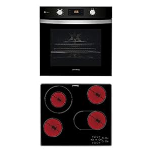 Privileg BAKO Turn&Go Steam 500 Einbau-Backofen mit Glaskeramik-Kochfeld / 71 L /Hydrolyse-Reinigungsfunktion/ Heißluftbackofen mit 11 Funktionen / 1-fach Teilauszug / Turn&Go / Click&Clean