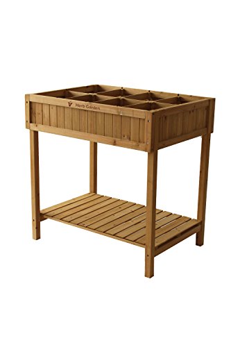 Vegtrug Kräuterbeet Anzuchtbeet Pflanzbeet Pflanztisch. inkl. Pflanzkästen // 80x78x58 cm (LxTxH) // Kräuterbeet