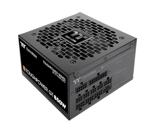 Thermaltake Toughpower GT 850W | ATX 3.1 | 80 Plus Gold | vollmodular | PCIe 5.1 12V-2x6 (12+4) | Smart Zero Fan sehr leise | Schwarz