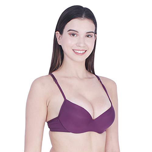 Image of Brachy Women's Poly Cotton Padded Wired Push-Up Bra