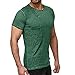 Xmiral T-Shirt Uomo T-Shirt Semplice Moda Casuale Maniche Corta T Shirt Maglietta da Uomo Camicie da Uomini Tees Manica Lunga Tops Maniche Corte Polo Maglietta Uomo L Verde