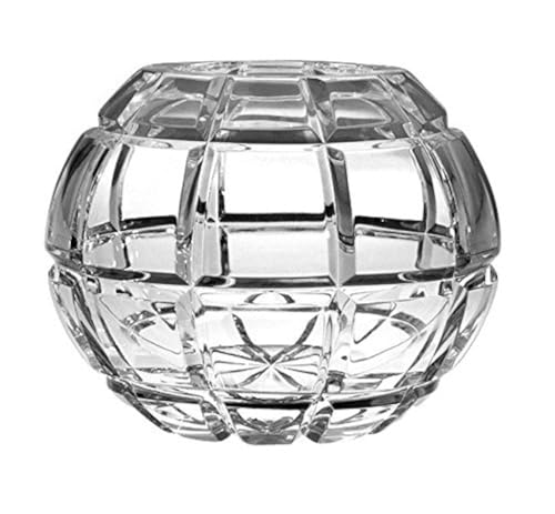 Barski European Hand Cut - Crystal Rose Bowl - Blossom Design 6