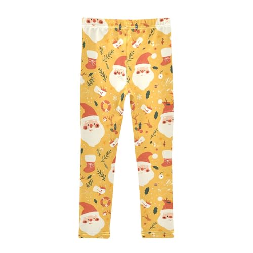 KLL Ho Ho Ho Pattern Funny Christmas Amber Toddler Girl Legging Stretch Full Length Lounge Pants Exercise2