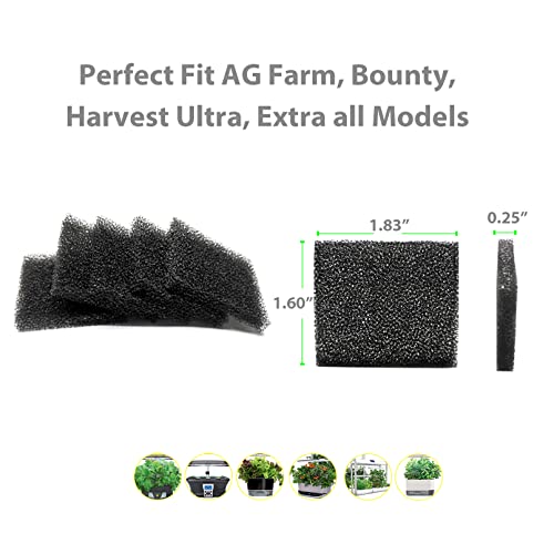 Ulrempart 24-Pack Pump Filter Sponge Compatible with AG Garden Harvest, Bounty, Farm, Extra, Ultra All Models, Replacement Pump Filter Accessories