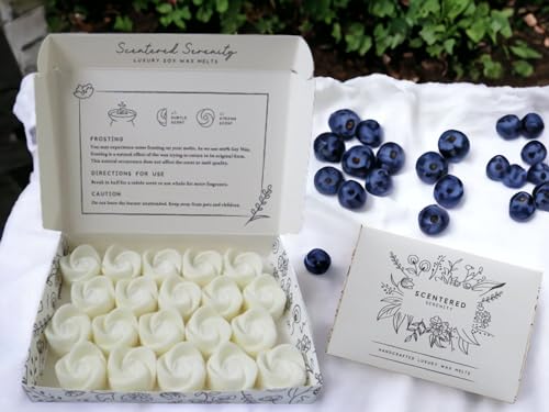 Blueberry and Vanilla Wax Melts, White, 2 cm (H) x 11.5 cm (W) - Image 2