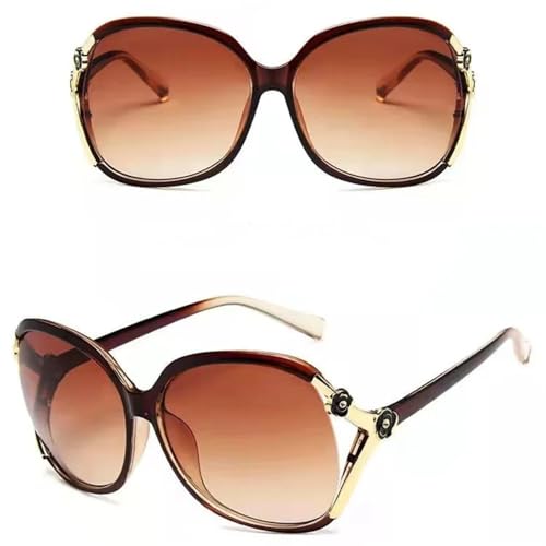 Nuovo 2025 Nuova Montatura Grande Forma Circolare Occhiali da Sole UV400 Moda Donna Occhiali da Sole Donne Occhiali da Guida