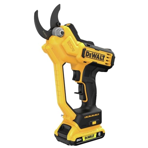 DEWALT DCPR320D1R 20V MAX Lithium-Ion 1-1/2 in. Cordless Pruner Kit (2 Ah) (Renewed)