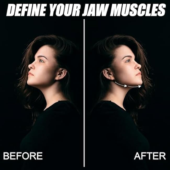 3pcs Silicone Jaw Exerciser, Jaw Trainer Chin Exerciser for Men & Women with 3 Resistance Levels Jaw Trainer Facial Exerciser for Beginner Intermediate Advanced Users (3 Colors)