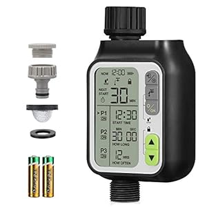 Garden irrigatiecomputer MultiControl met regensensor, 3 aparte irrigatieprogramma’s: automatische irrigatiebesturing…