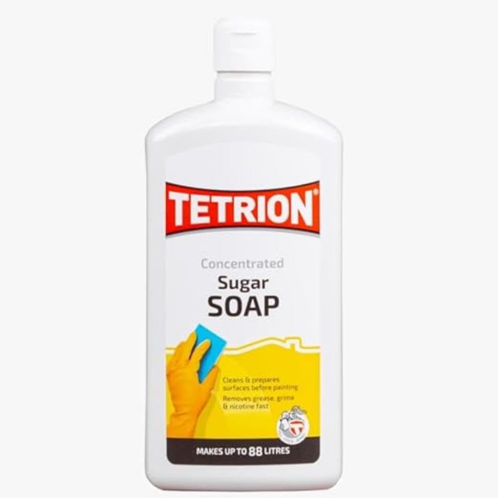 Tetrion Concentrated Sugar Soap Surface Cleaner Removes Stains Dirt Nicotine x4