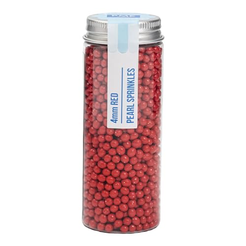 PME Perles comestibles 4 mm – Rouge (74 g / 2,61 oz)