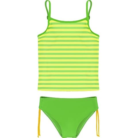 Merry Style Mädchen Tankini MSVRKind4 (Gelb/Grün, 152) Cover