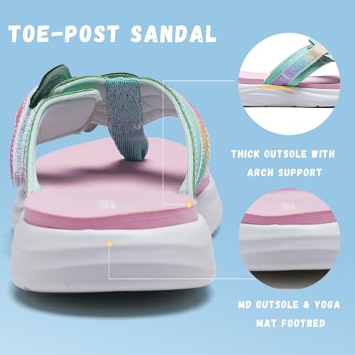 Image of WateLves Girls Flip Flops Non-Slip Casual Thong Sandals Summer Sandal Shoes for Beach Swim Pool (Little Kid /Big Kid)