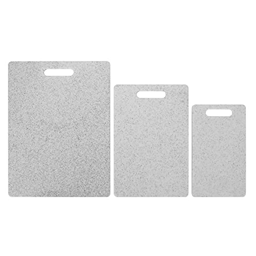 Cutting Board Juego de imitación Patrón de mármol Doubleed Corte de corte Accesorio de cocina para cocinar Preparación de alimentos (Tablero de corte de piedra de imitación blanco)