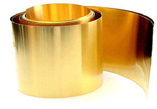 Messingblech H62 – 200 Mm X 500 Mm, Stärke 0,4 Mm, Für Basteln & Modellbau