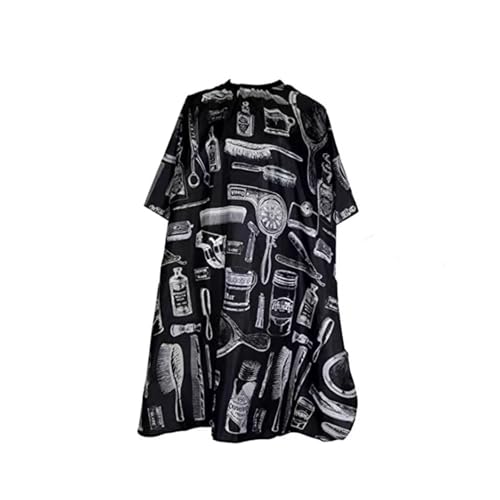 BOBOZHONG Capas de peluquería,Capa de Barbero,capa pelo Corte,capa de salón, Capa Cuerpo Entero peluqueros profesional,paño delantal,para Barberías y Hogar