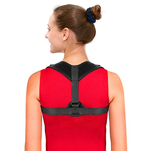 FS.Y Posture Corrector for Women & Men - Effective Comfortable Adjustable Posture Correct Brace - Posture Support - Back Brace - Kyphosis Brace, Black