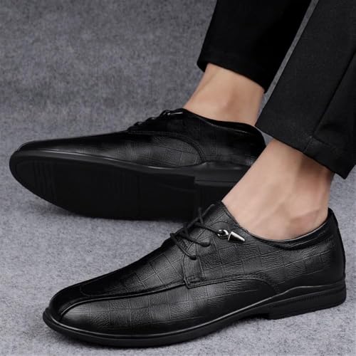 Men's Leather Oxford Business Dress Shoes Comfortable Formal Loafers Classic Pointed Toe Wedding Office Casual Work Footwear2