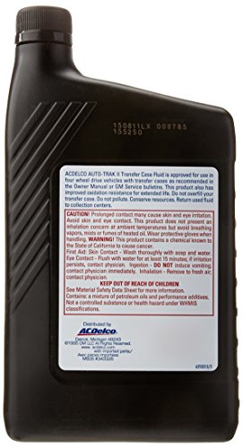 Acdelco Gm Original Equipment 10-4017 Auto-Trak Ii Transfer Case Fluid - 33.8 Oz #TOP1