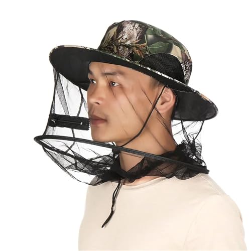 Gorro antimosquitos con malla para evitar picaduras de insectos 4