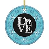 Christmas Ornament, Love Boxers Dog Christmas Ornaments, Ceramic Pendant, Xmas Tree Hanging Decoration, Holiday Decorations, Family Ornaments 2025, Gifts