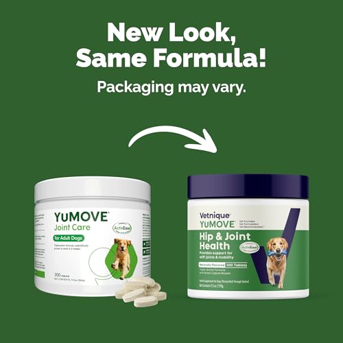 Yumove Hip & Joint Supplement for Dogs with Glucosamine, Hyaluronic Acid, Green Lipped Mussel & Omega 3 Joint Supplement - Regular or Advanced Strength (300 Count, Chewable Tablets) - Image 3