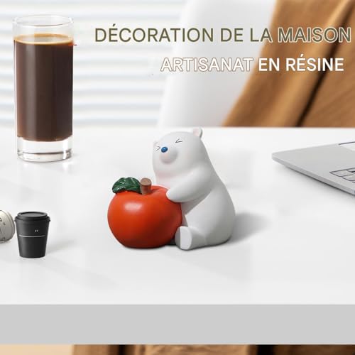 Figurine animale de lapin et statue de décoration d'intérieur à offrir