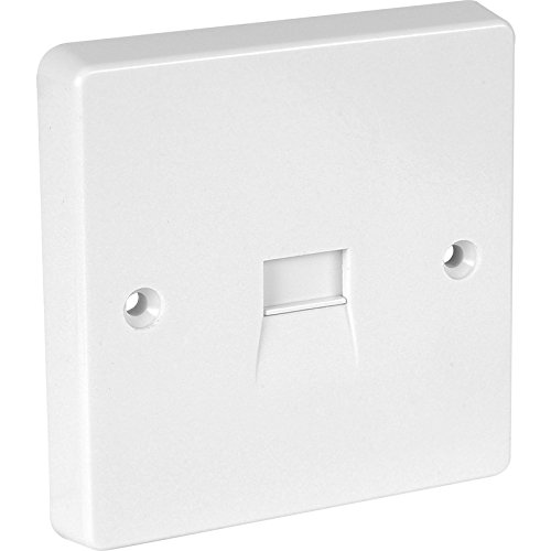 Status Telephone Socket | 1 Gang Single Telephone Socket | White Plastic | STELSOCX4