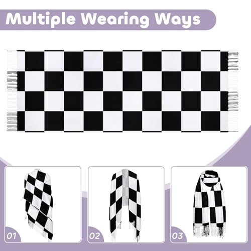 Women's Shawl Scarves, Faux Cashmere Fringe Shawl Wraps for Travel Wedding Party4