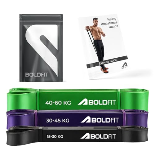 Boldfit Heavy Resistance Band (Black, Purple, Green Purple Black - Image 2