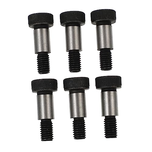 HOLIDYOYO Socket Set Shoulder Screws 6pcs Steel Shoulder Bolts Screws Set Rustproof