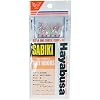 Hayabusa #8 Sabiki Set Yarn and Mackerel Fish Skin Aurora Finish Fishing Set, Red