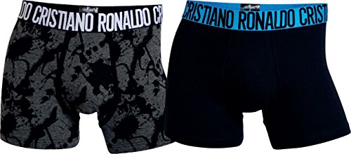 Lot de 2 boxers moulants CR7 CRISTIANO RONALDO tendance pour homme -  Multicolore - X-Large
