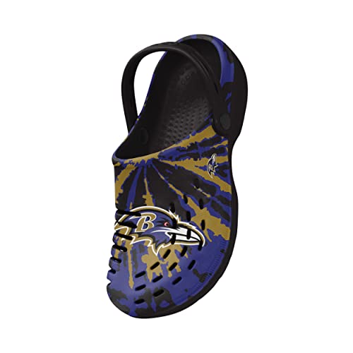 Image of FOCO Mens NFL Team Logo Tie-dye Garden Water Sandals Shoes Slipper Clogs with Strap