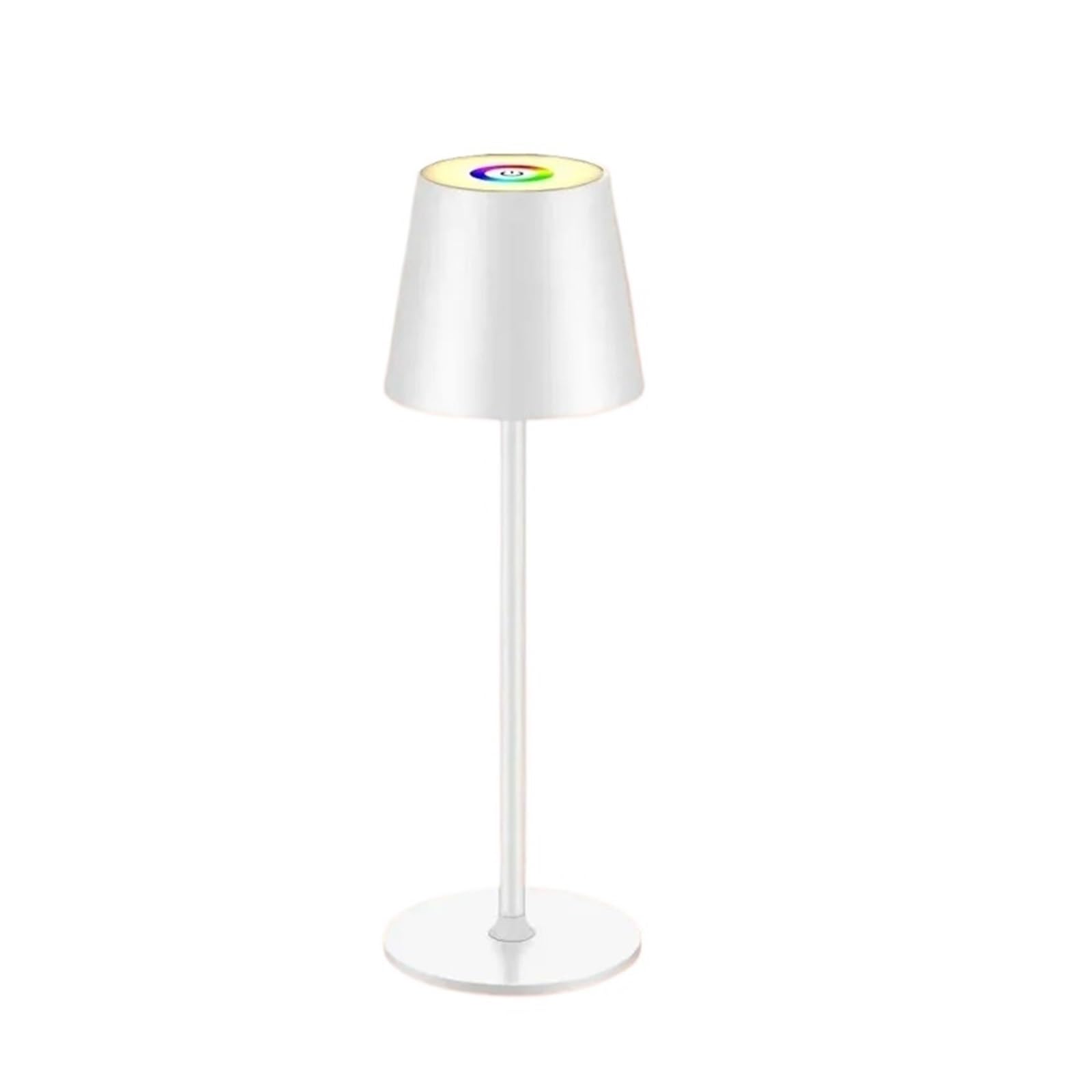 CKAFZMYJQBT RGB Cordless Table Lamp Touch Control Rechargeable Battery Desk Lamp 3 Adjustable Height 3 Colors Smooth Dimming for Dining