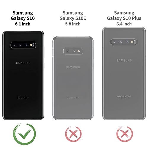 DJBull for Samsung Galaxy S10 2-in-1 Detachable Wallet case with Credit Card Holder?RFID Blocking?,Flip Folio Book PU Leather Protective Cover Women Men for Samsung S10 Phone case Blue Green