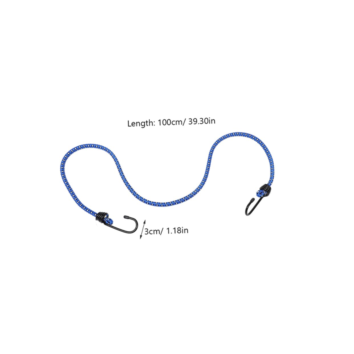 PRETYZOOM Heavy Duty Elastic Straps for Bike Motorcycle Luggage Easy to Use Bungee Cords Carabiner