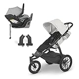 Ridge Carrinho de bebê – Bryce (branco/carbono) + adaptadores para Ridge (todos os modelos MESA e Berço de berço) + MESA MAX – Anthony (branco e cinza marl)