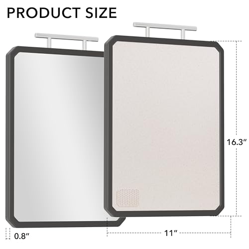 Titanium Cutting Boards for Kitchen, Large 16x11 Inch Pure Titanium and Wheat Straw PP Double Sided Chopping Board, Dishwasher Safe, Easy to Clean