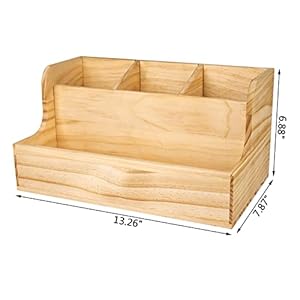 RedCall Utensil Holder,Wood Cooking Utensil Organizer,Large Farmhouse Utensil Holder for Counter top,Rustic Spoon Spatula Holder Kitchen Tools Storage Caddy Decor (4 Compartments) RedCall Utensil HolderWood Cooking Utensil OrganizerLarge Farmhouse Utensil Holder for Counter topRustic Spoon Spatula Holder Kitchen Tools Storage Caddy Decor 4 Compartments